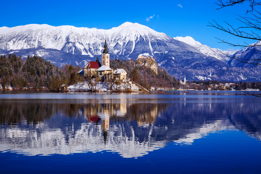 Où partir en janvier en Europe Bled Slovénie