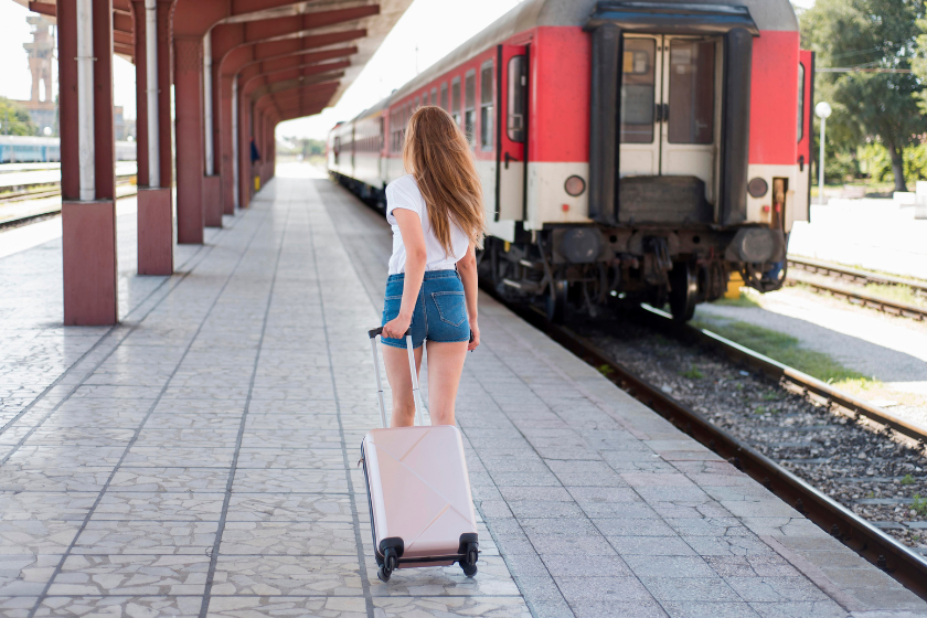 étiqueter bagage train
