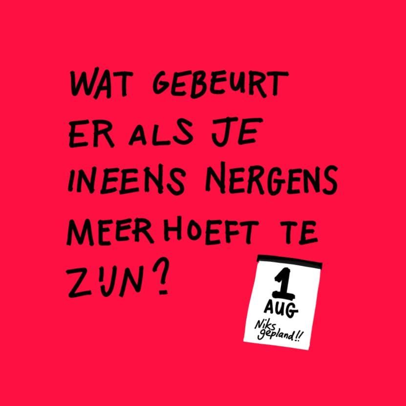 Nergens hoeven zijn post image