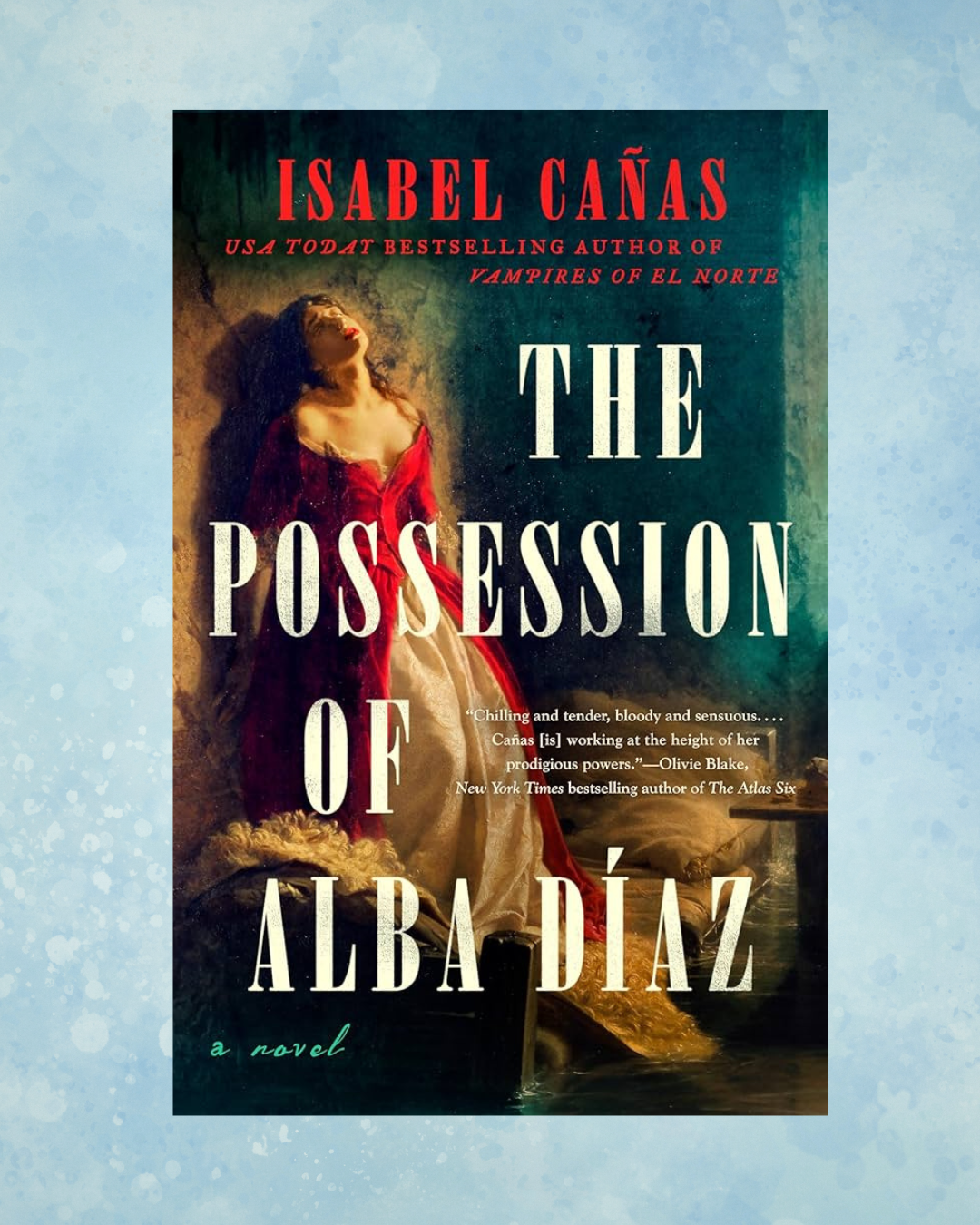 overlaid on blue bubble background