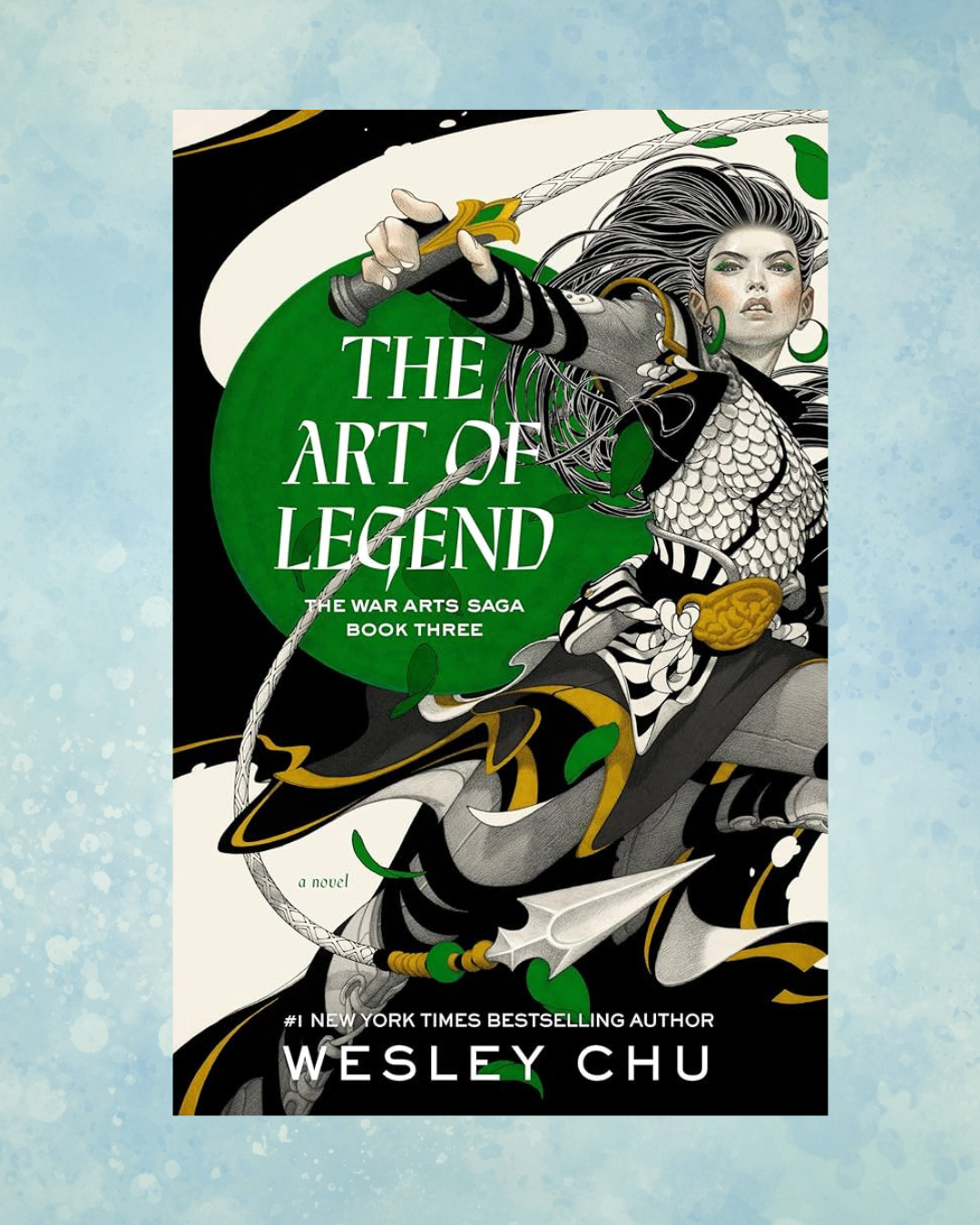 Book cover over blue bubble background