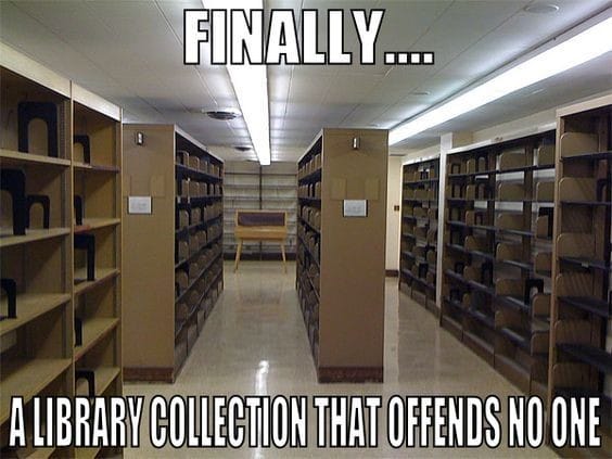 empty shelves
