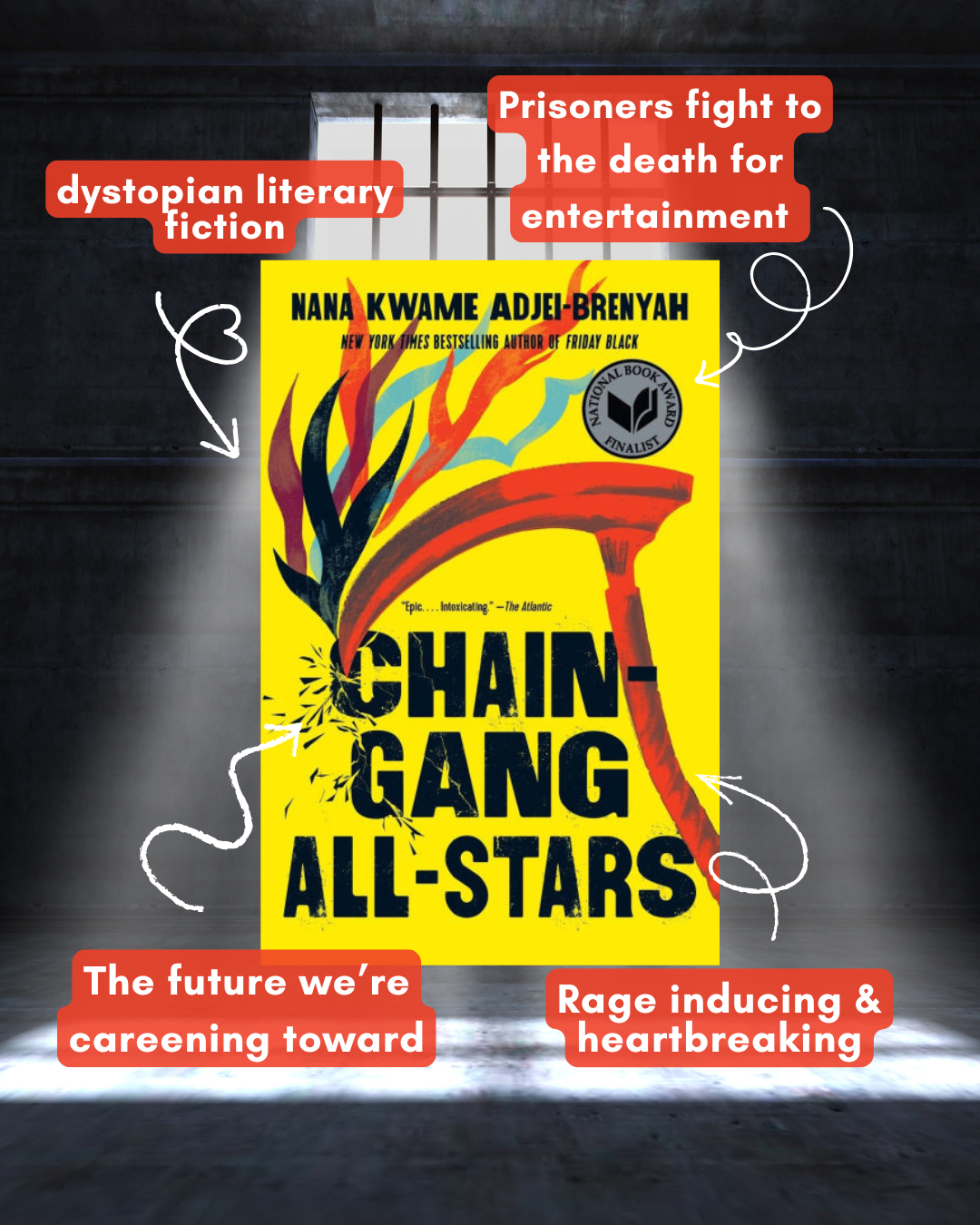 Book over a prison background