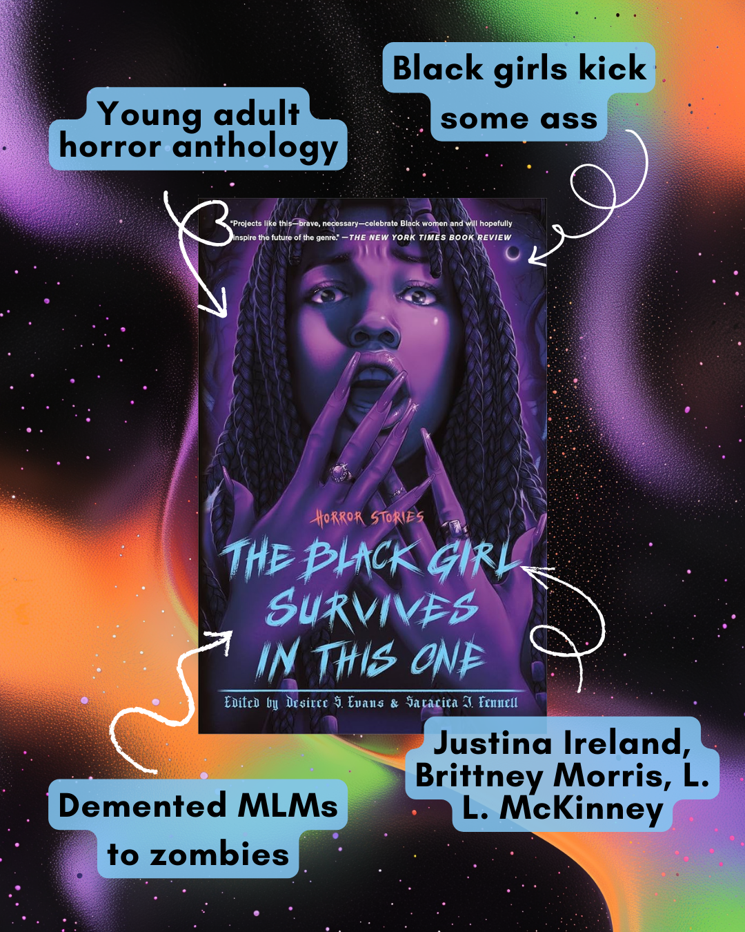 book over celestial background