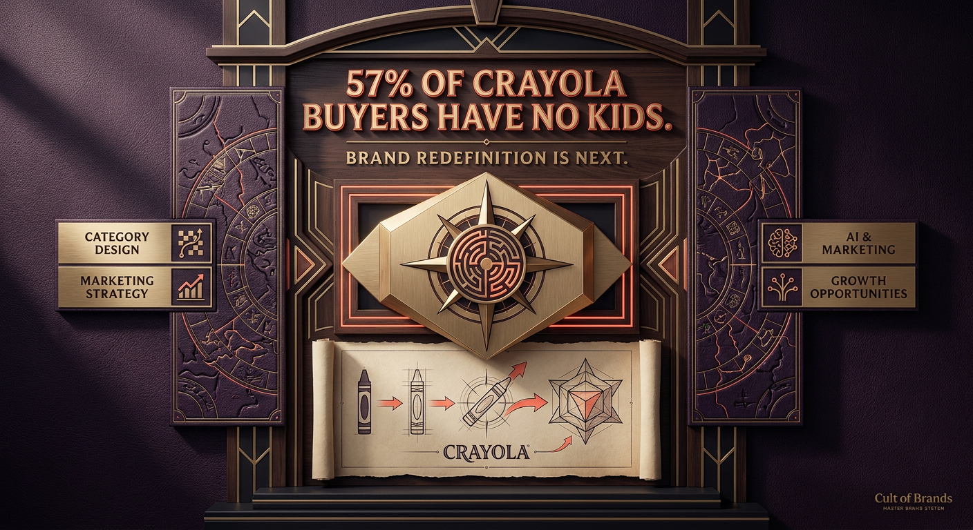 57% of Crayola Buyers Have No Kids. Brand Redefinition Is Next.