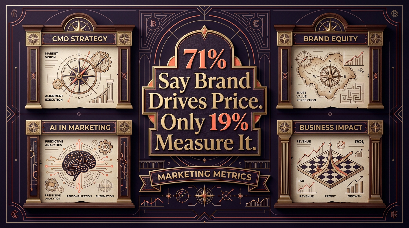 71% of C-suite wants brand value. 19% of CMOs deliver.