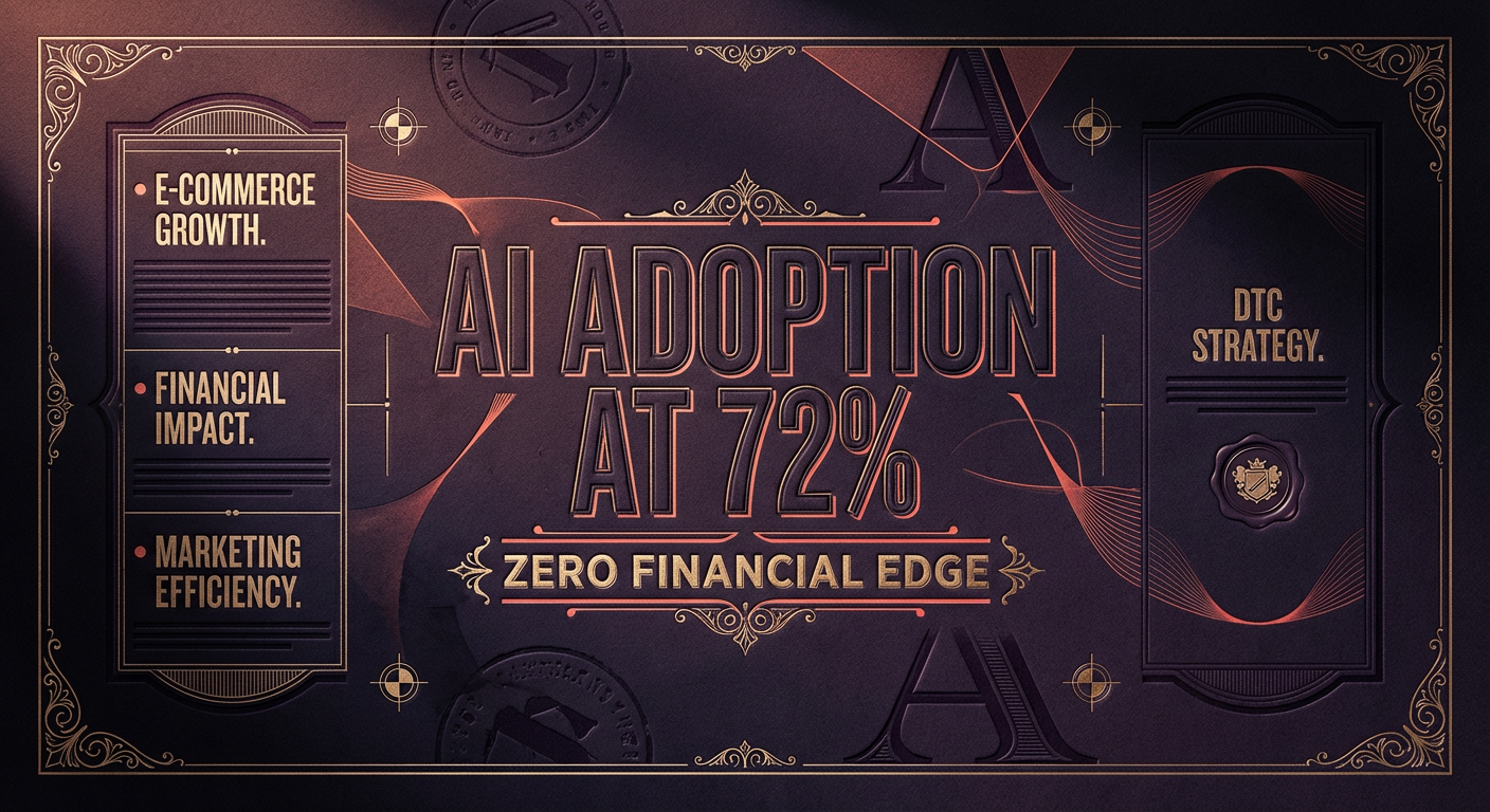 The AI performance gap: 72% adoption, $0 edge, and the 45% Meta ROAS drop