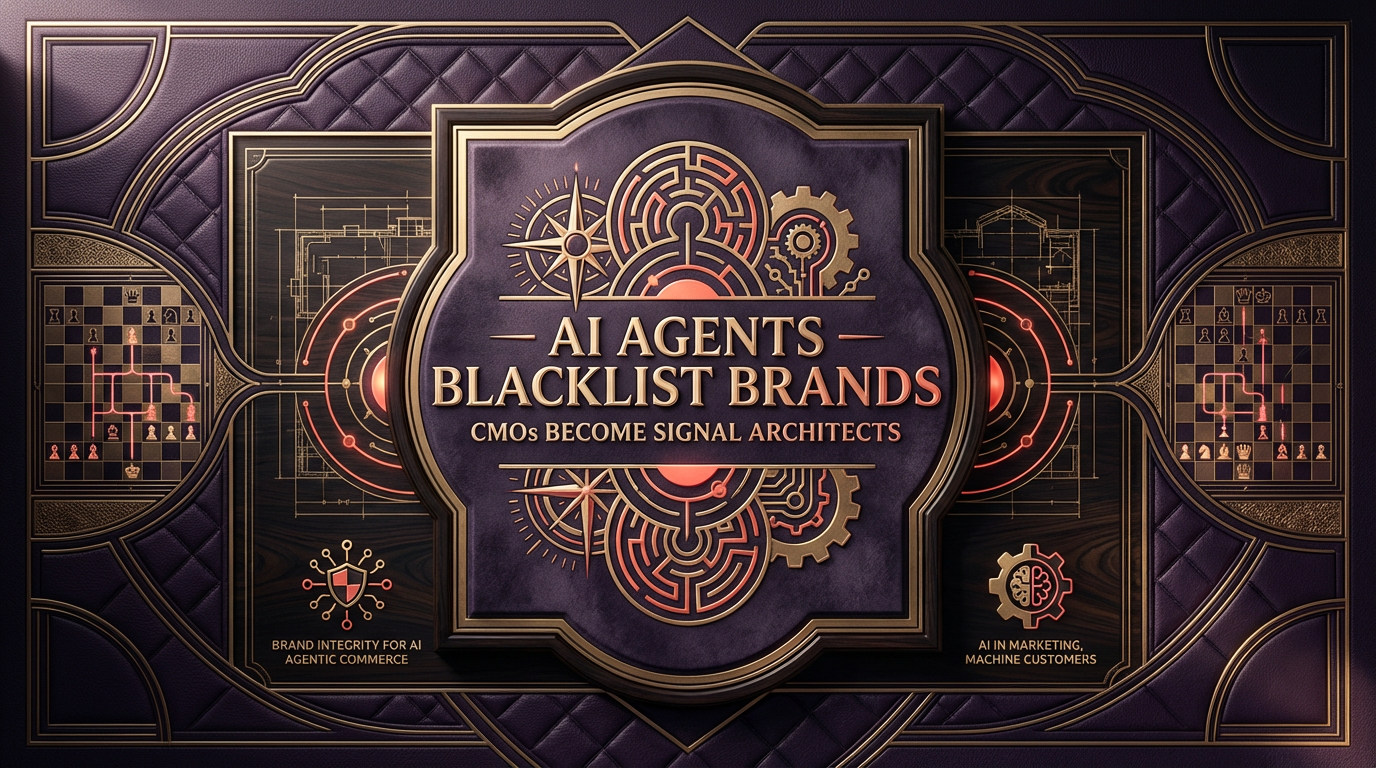 AI Agents Blacklist Brands. CMOs Become Signal Architects.
