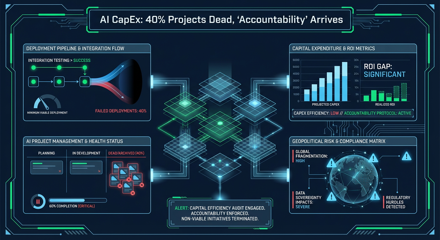 AI CapEx: 40% Projects Dead, ‘Accountability’ Arrives