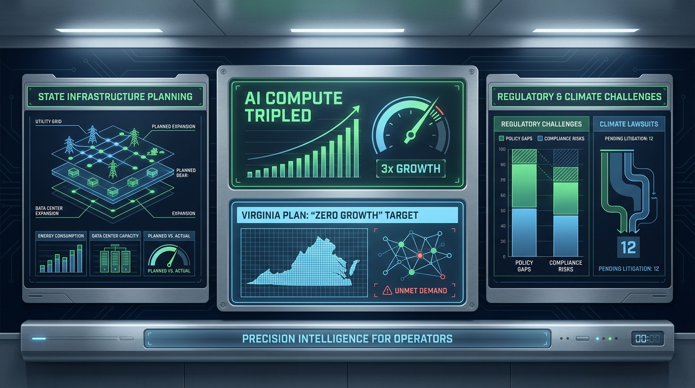 AI Compute Tripled. Virginia Planned for Zero Growth.