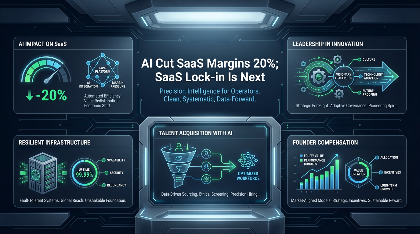 AI Cut SaaS Margins 20%; SaaS Lock-in Is Next