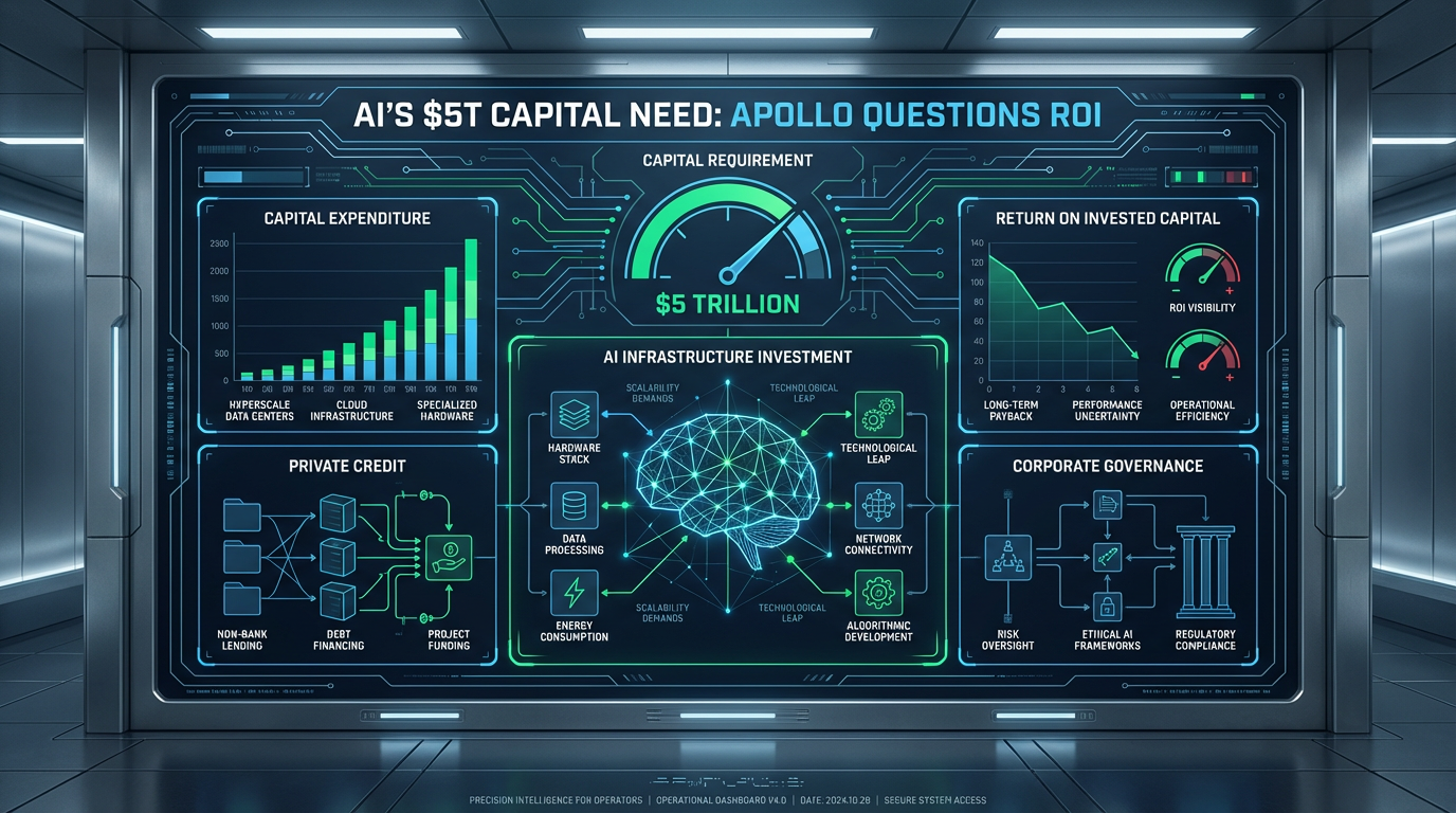 AI’s $5T Capital Need: Apollo Questions ROI