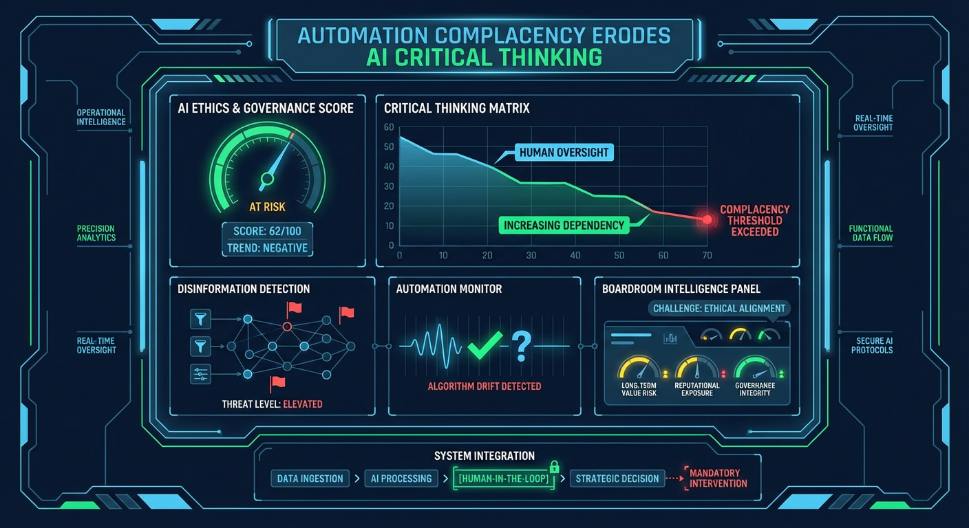 “Automation Complacency” Erodes AI Critical Thinking