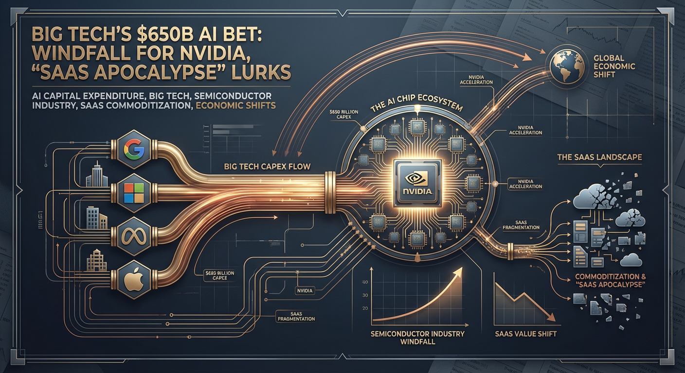 Big Tech’s $650B AI Bet: Windfall for Nvidia, 'SaaS Apocalypse' Lurks