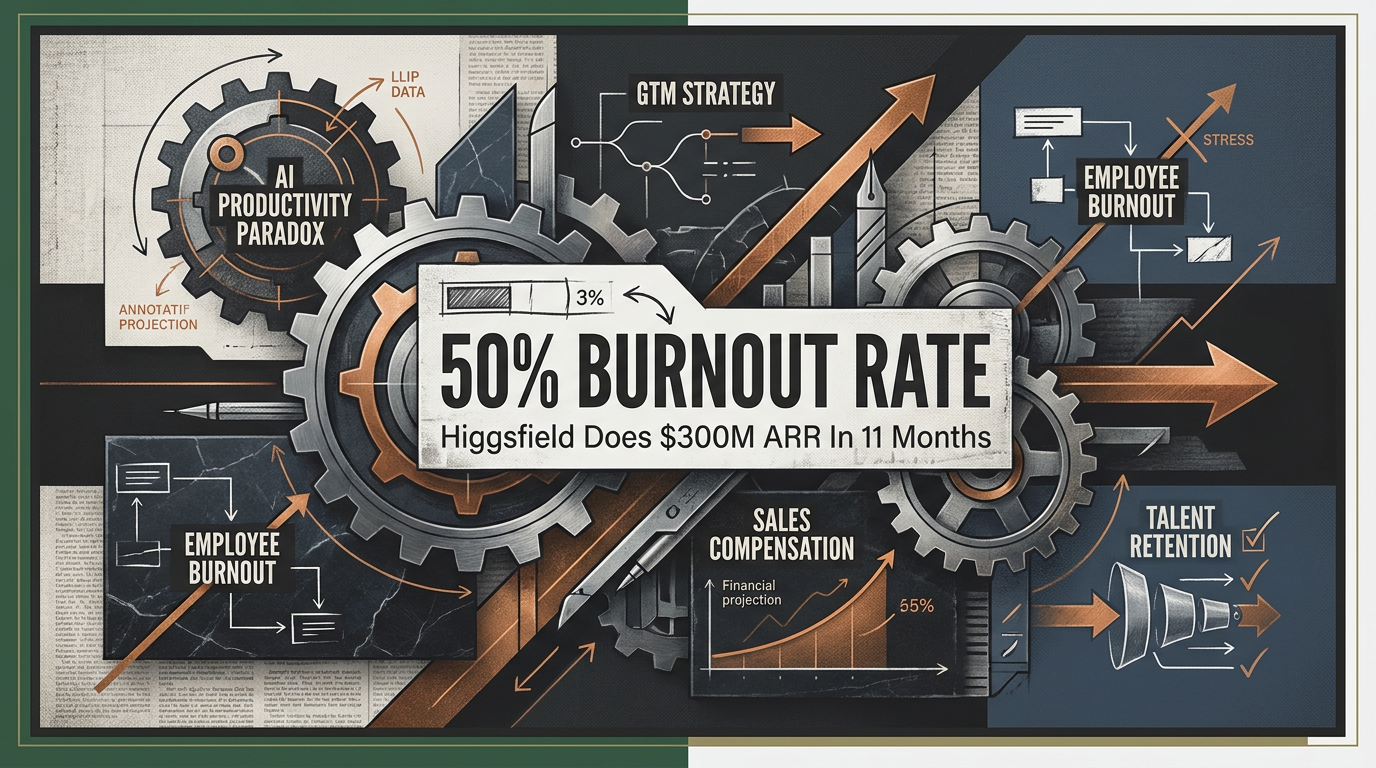 Higgsfield Hits $300M ARR, but Burnout Surges Past 50%