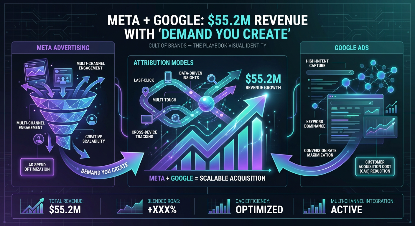 Meta + Google: $55.2M Revenue with ‘Demand You Create’
