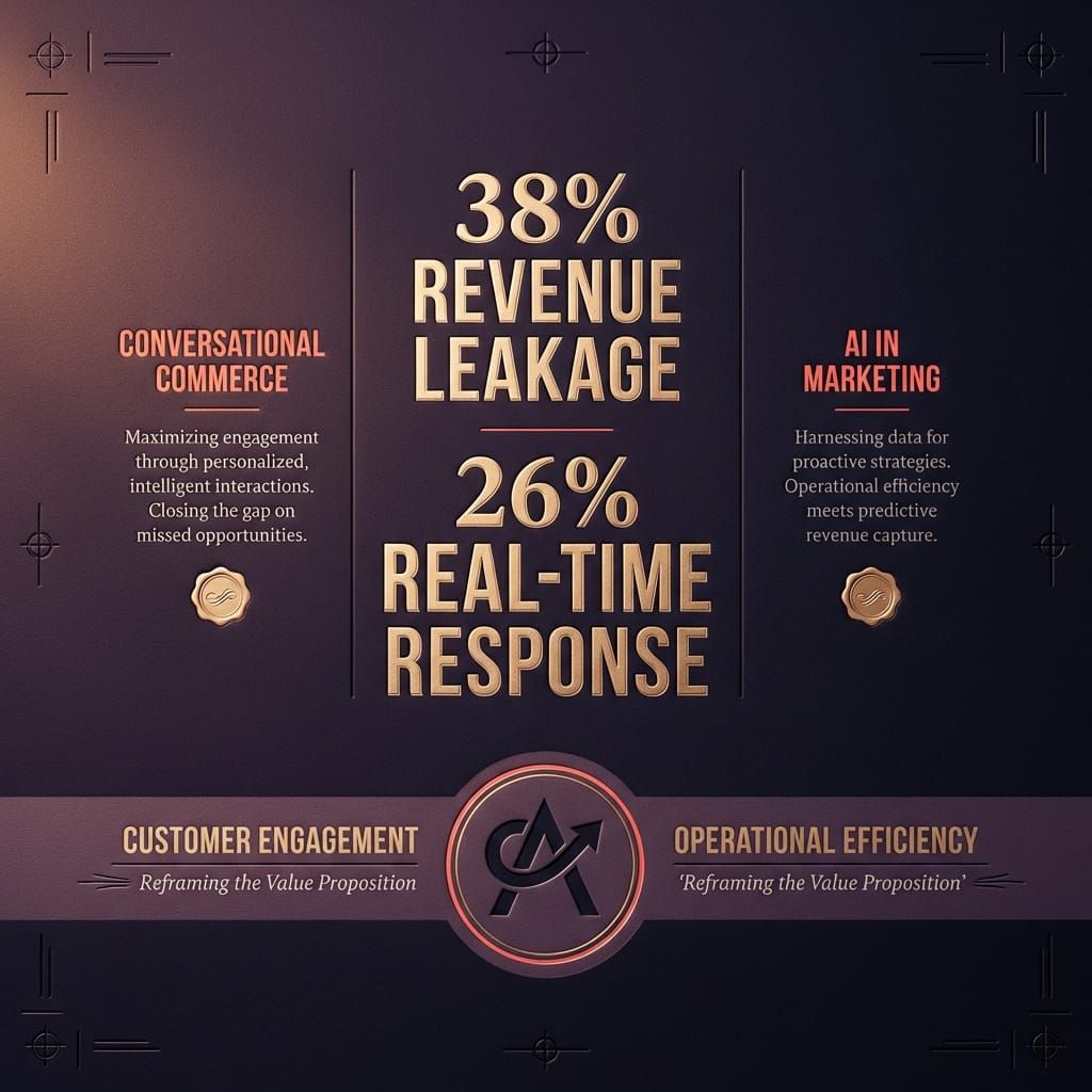 38% Revenue Leakage. 26% Real-Time Response.
