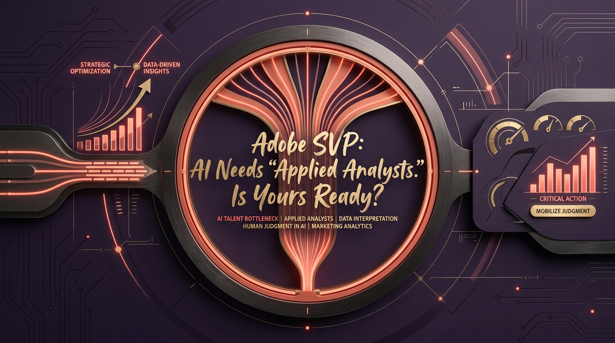 Adobe SVP: AI Needs “Applied Analysts.” Is Yours Ready?