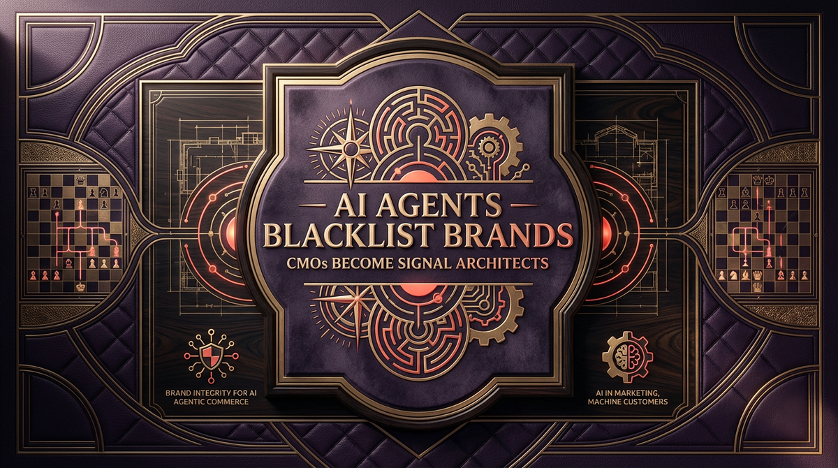 AI Agents Blacklist Brands. CMOs Become Signal Architects.