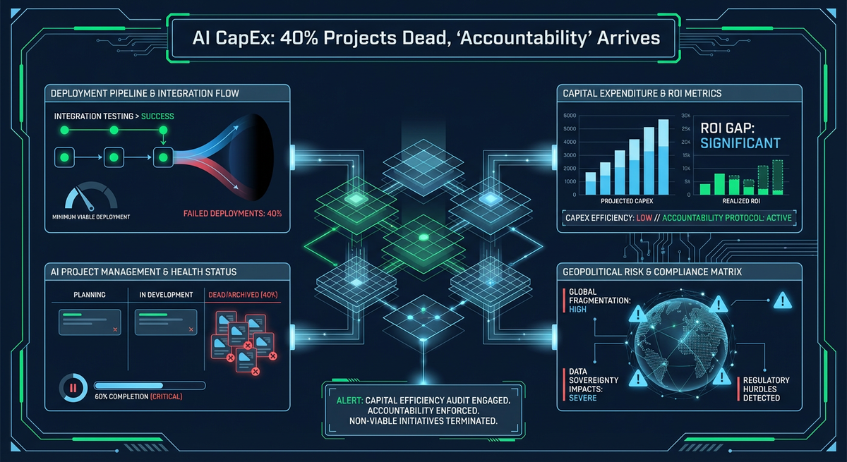 AI CapEx: 40% Projects Dead, ‘Accountability’ Arrives