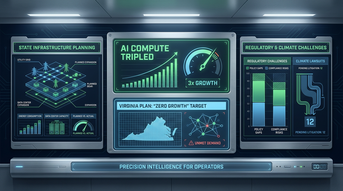 AI Compute Tripled. Virginia Planned for Zero Growth.