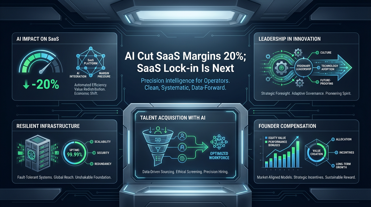 AI Cut SaaS Margins 20%; SaaS Lock-in Is Next