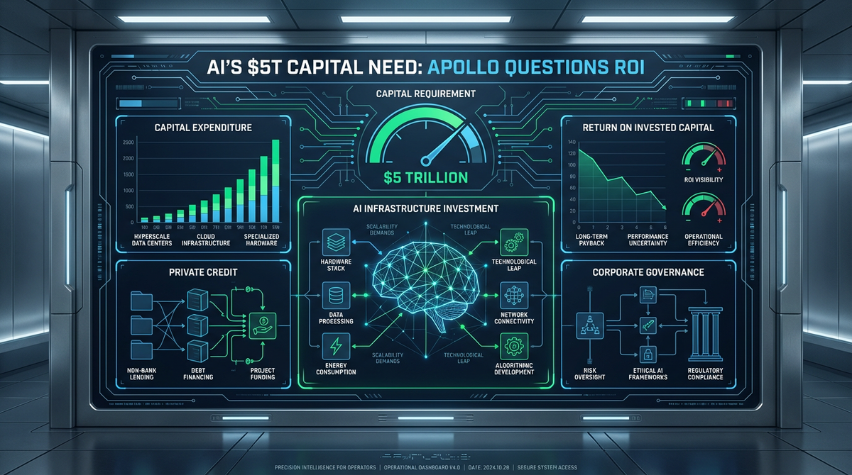 AI’s $5T Capital Need: Apollo Questions ROI