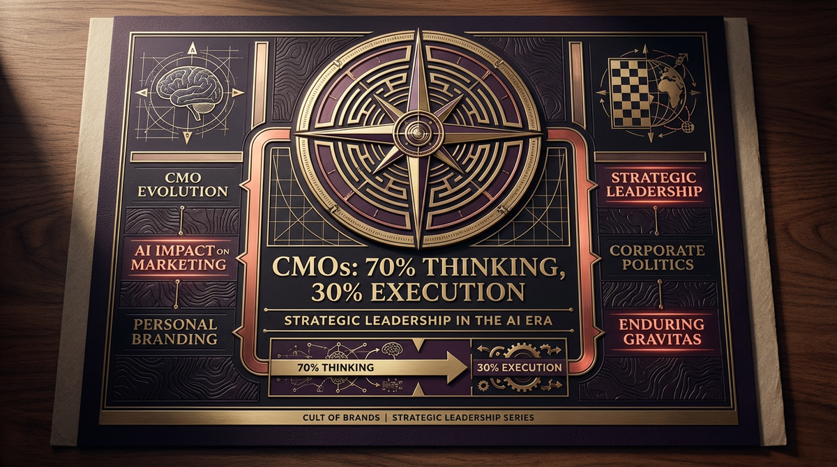 CMOs: 70% Thinking, 30% Execution
