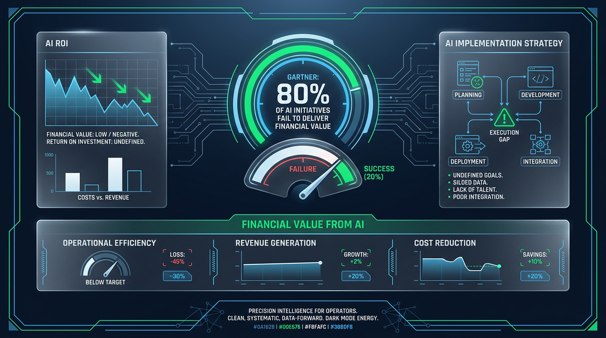 Gartner Says 80% of AI Initiatives Lack Financial Value