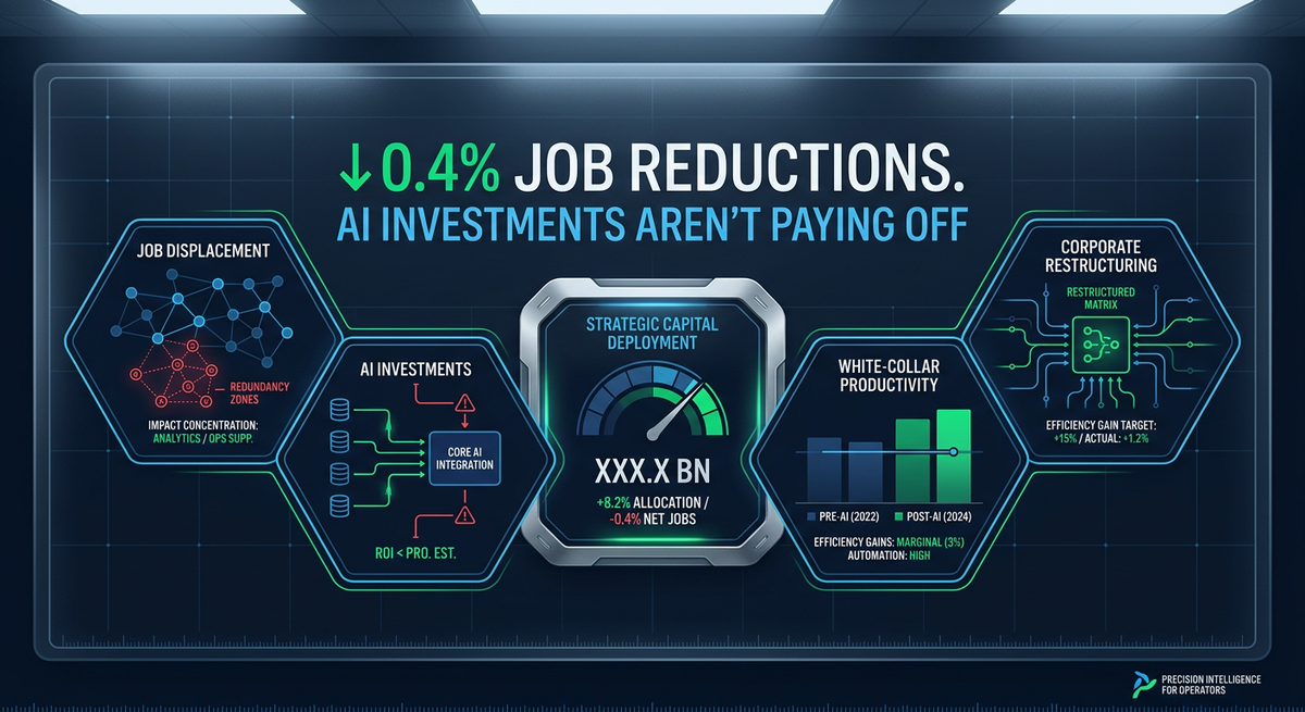 AI: fund it, don't fear it. -0.4% jobs lost.