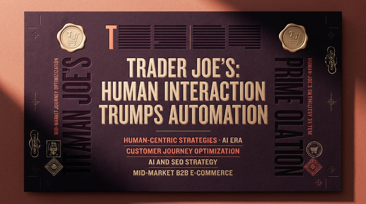 The Human Premium. Trader Joe's Profit & the 80% CRO Lever