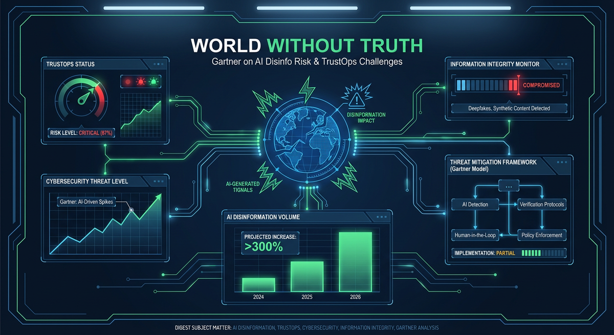 “World Without Truth”: Gartner on AI Disinfo Risk