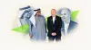 Editorial collage from the UAE Pro League awards evening featuring Andres Iniesta