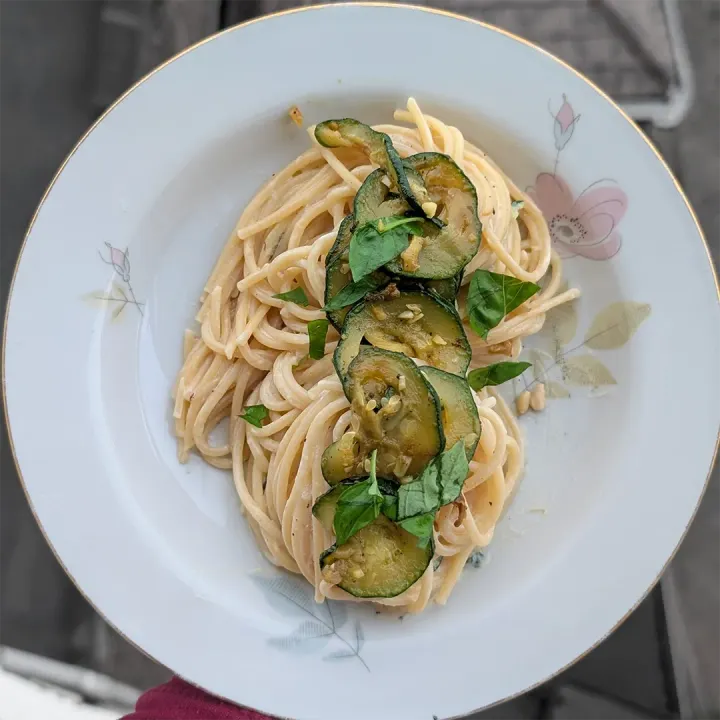Spaghetti courgette
