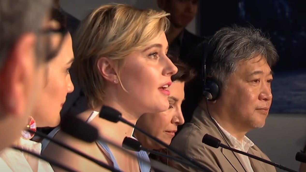 Greta Gerwig at a 2024 Cannes Film Festival event - Narnia: The Magician's Nephew trailer