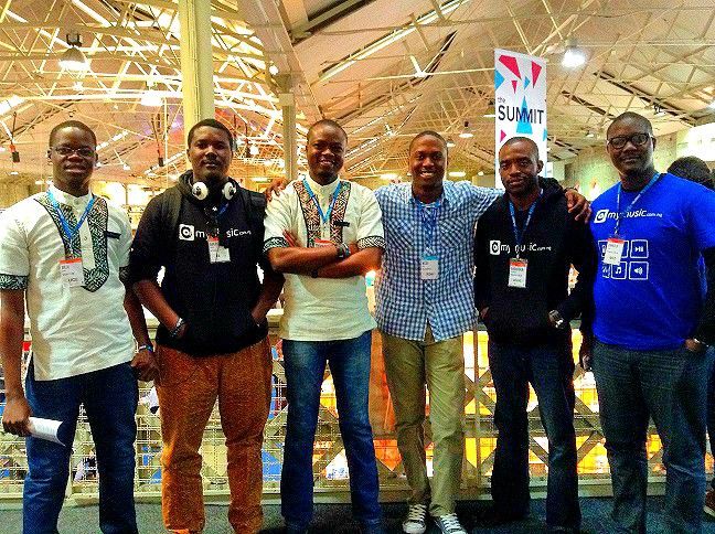 With Nigerian Startups — Inisidify and MyMusic — at the WebSummit 2013.
