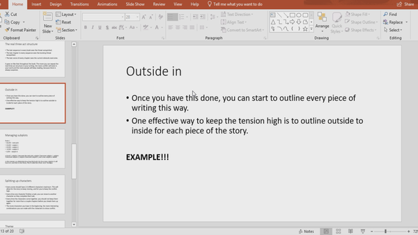 10 - Putting your structure into practice