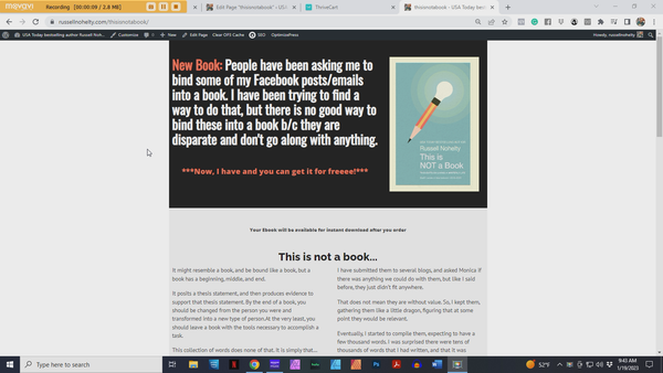 Non-fiction pay-what-you-want offer walkthrough