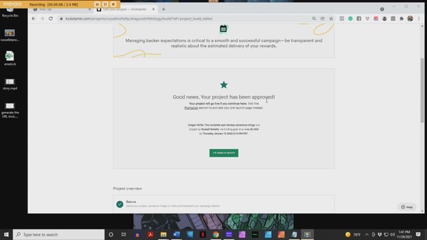 Generating a good Kickstarter URL