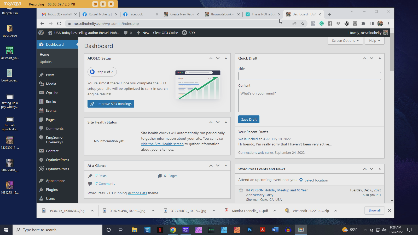 Setting up an OptimizePress sales page using messaging from a social post