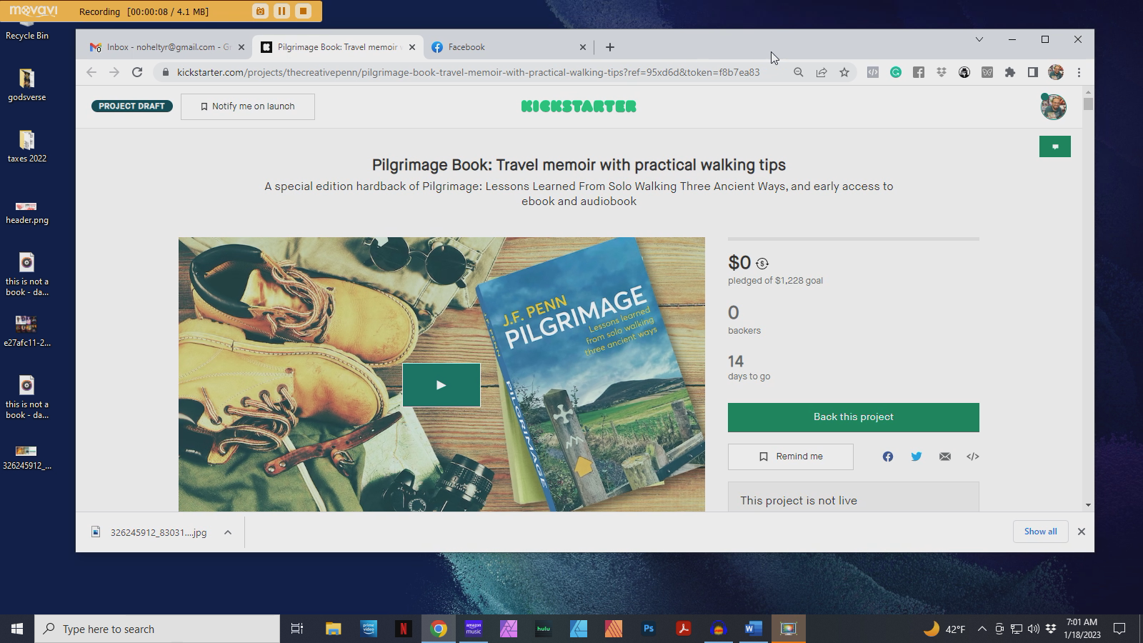 Joanna Penn Campaign breakdown