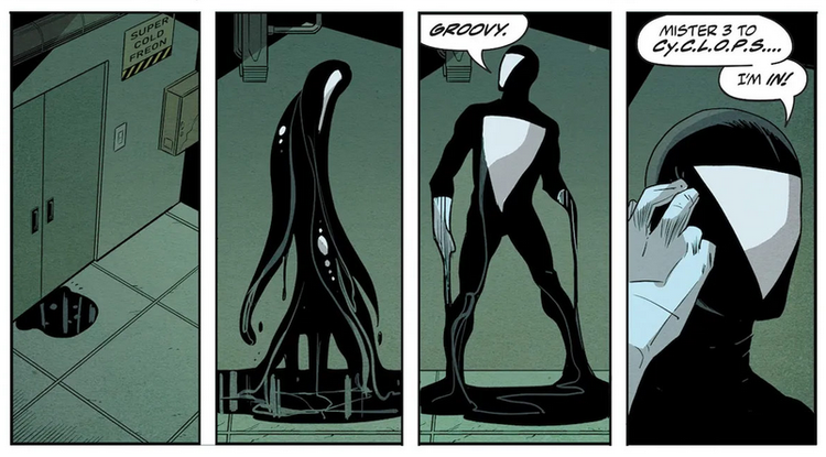 A detail from issue #1 of METAMORPHO: THE ELEMENT MAN.