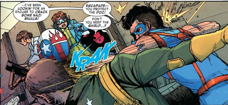 A detail from Marvel United: A Pride Special #1.