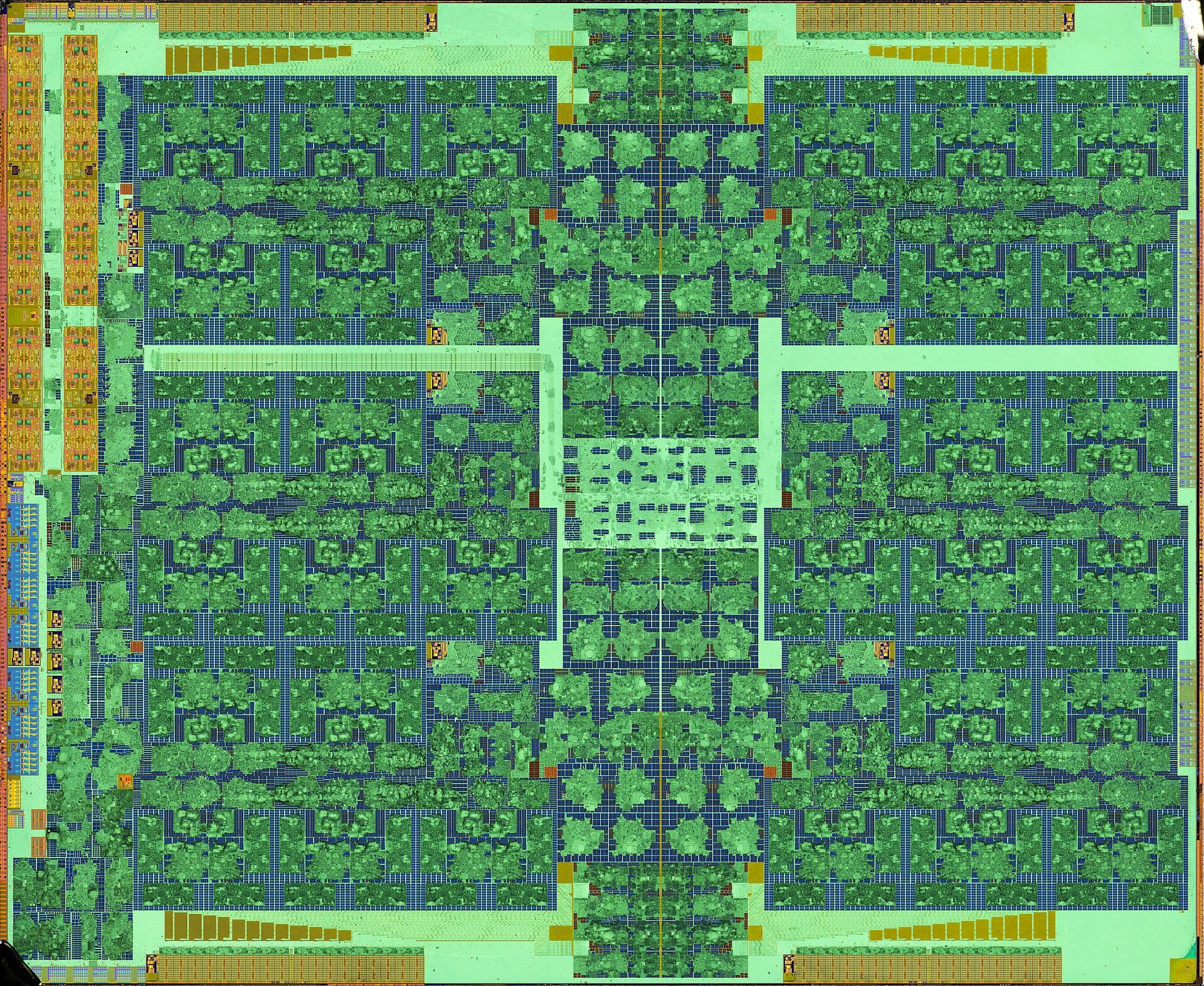 NVIDIA Pascal GP100 polysilicon die shot