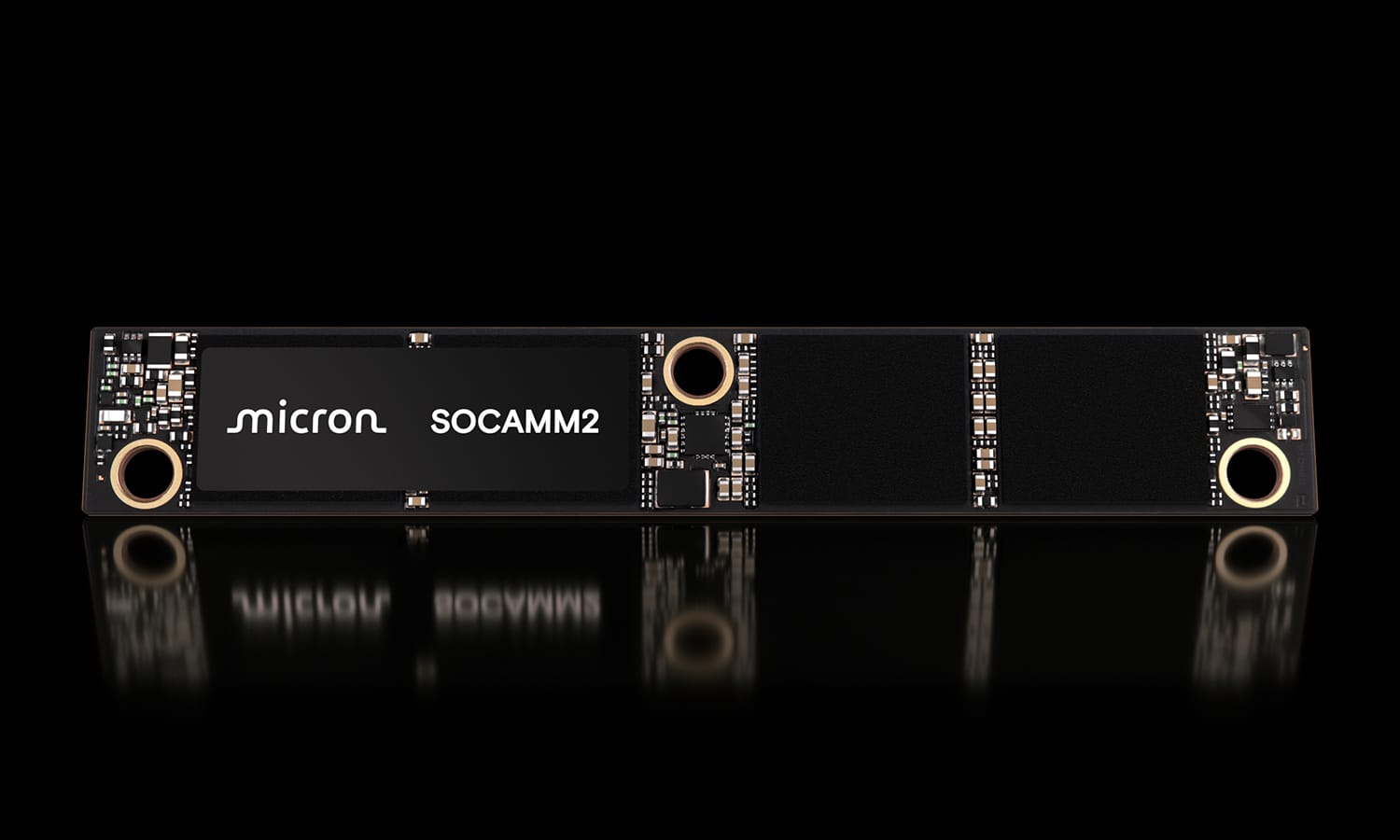 Micron SOCAMM2 공식 메모리 모듈 사진