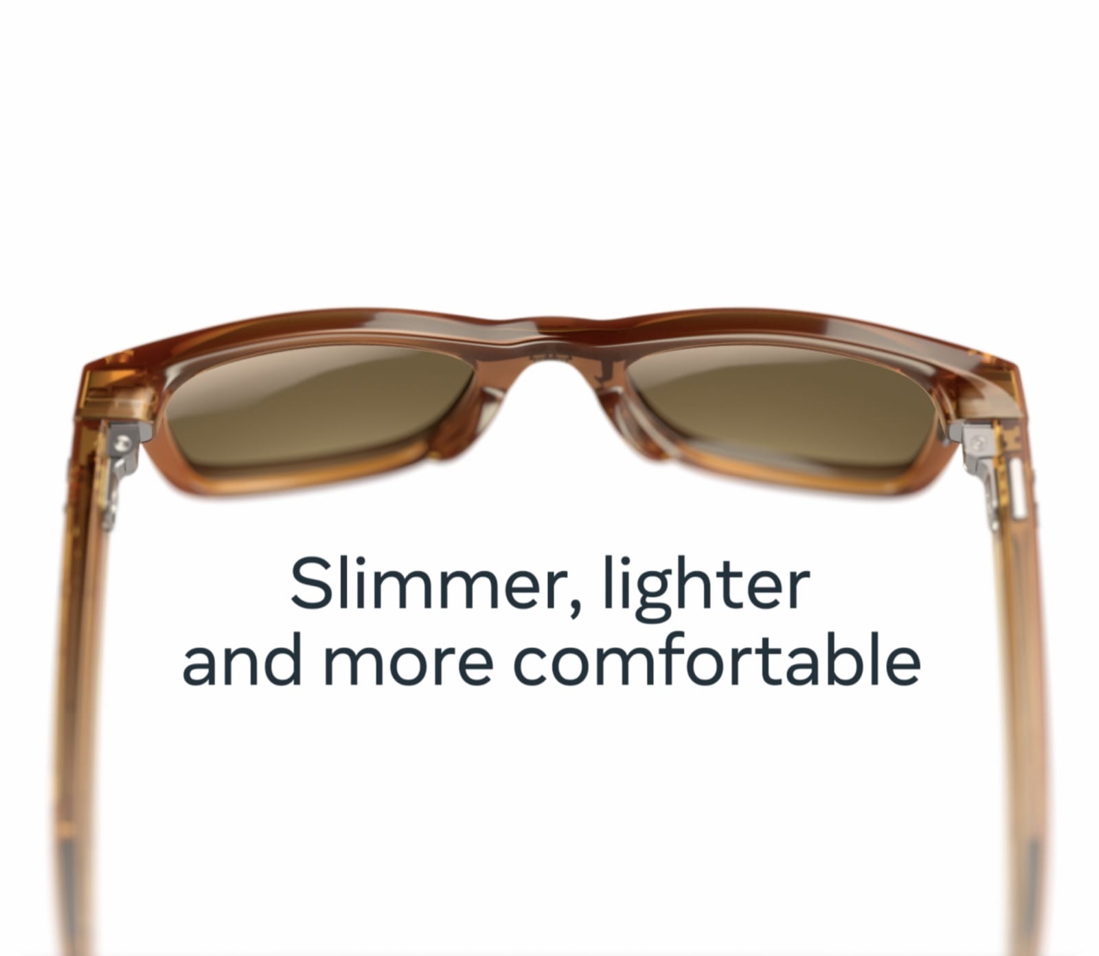 The 2023 Ray-Ban Meta frame viewed from inside. Official product illustration: Meta.