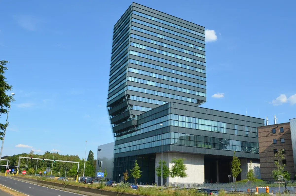 Imec Tower in Leuven, photographed in July 2018.