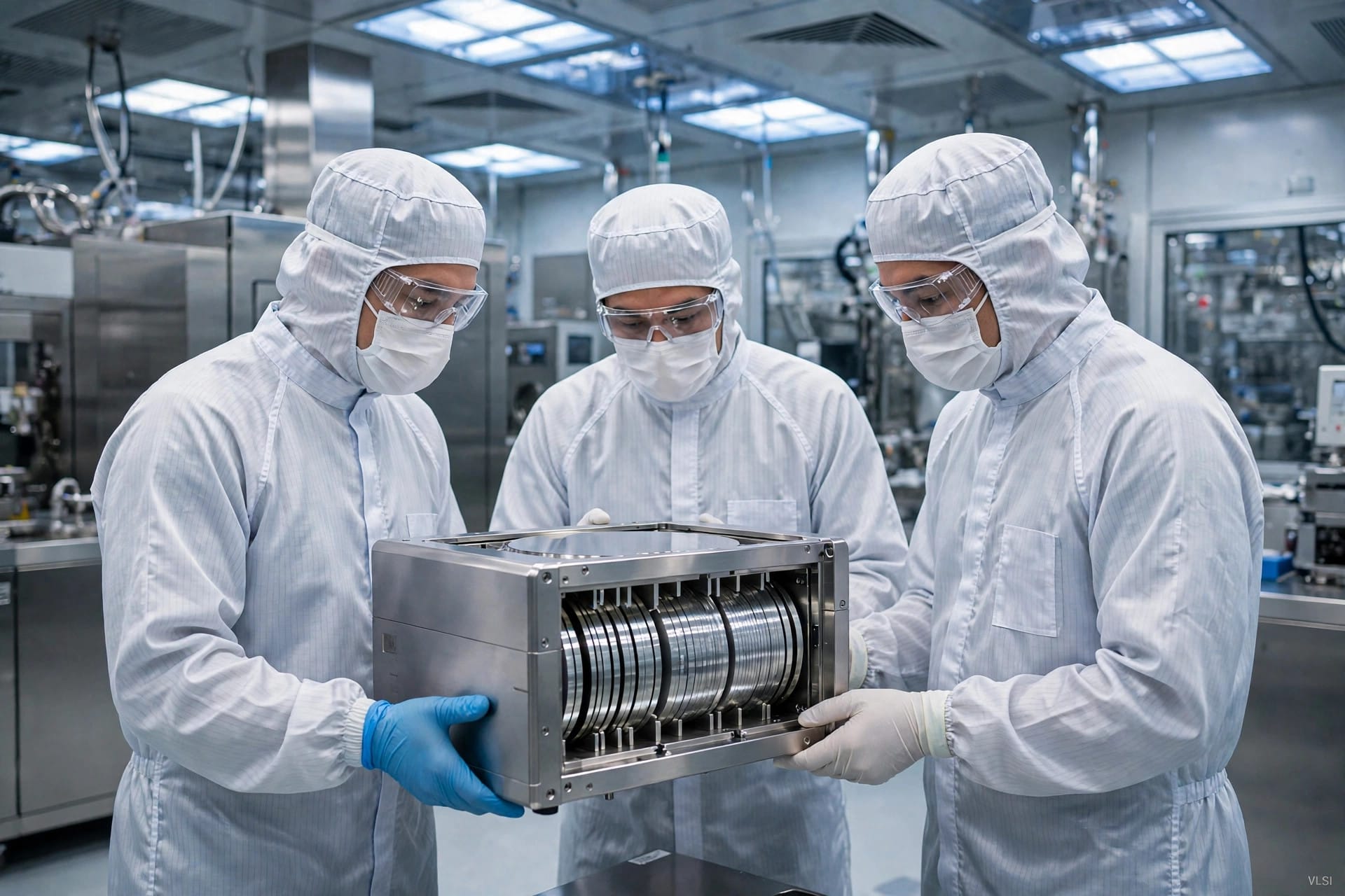 300mm 웨이퍼 팹 클린룸 — TI는 300mm 생산 비중 확대가 마진 개선으로 이어졌다고 밝혔다. Source: Texas Instruments Q3 2026 earnings (Oct 21, 2026)