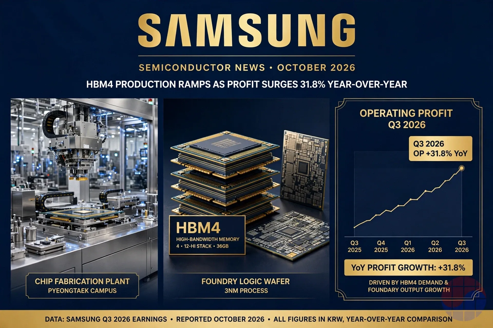 Samsung Q3 2026 earnings infographic