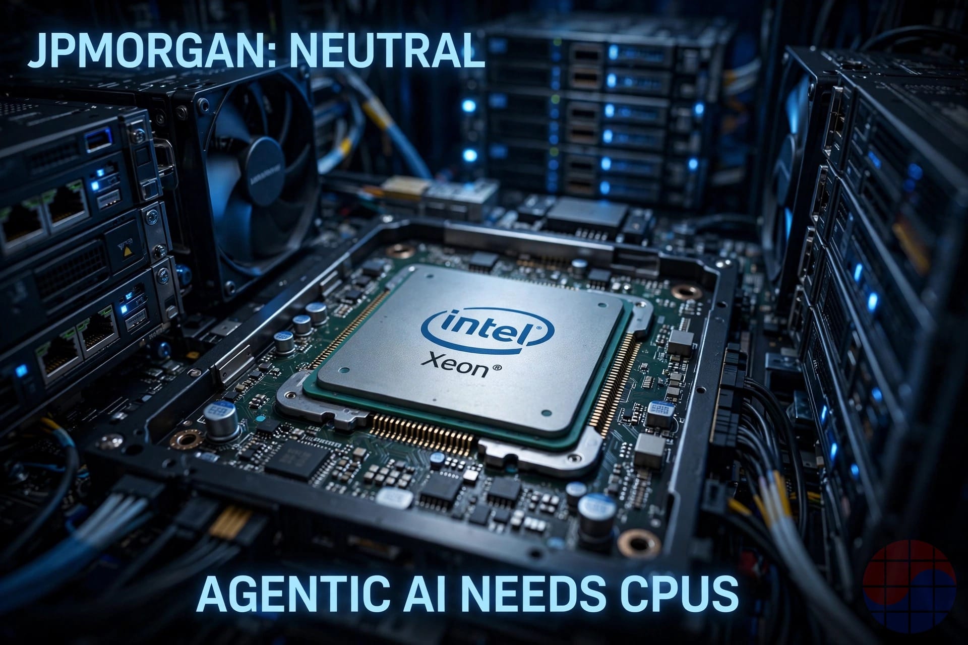 Intel Xeon server CPU — JPMorgan upgrades Intel to Neutral on agentic AI CPU demand